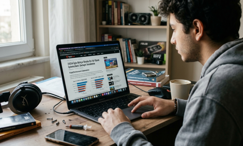 Masaüstü bilgisayar işlemcileri, AMD Ryzen ve Intel Core logoları, bütçe dostu oyun bilgisayarı bileşenleri