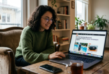 Su sıçramalarına dayanıklı, renkli bir Bluetooth hoparlör, havuz kenarında güneşli bir günde müzik çalarken görünüyor.